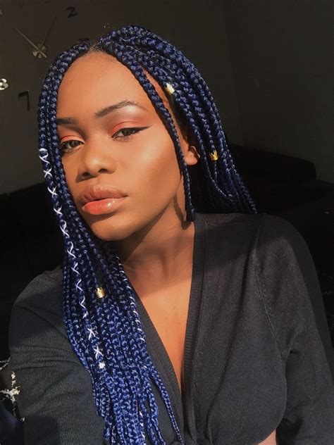 navy blue braids